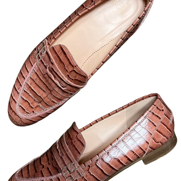 J. Crew Academy Penny Loafer in Embossed Croc - Picture 9 of 9